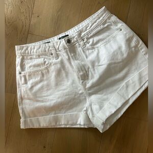 wild fable White Denim Cuffed Jean Shorts